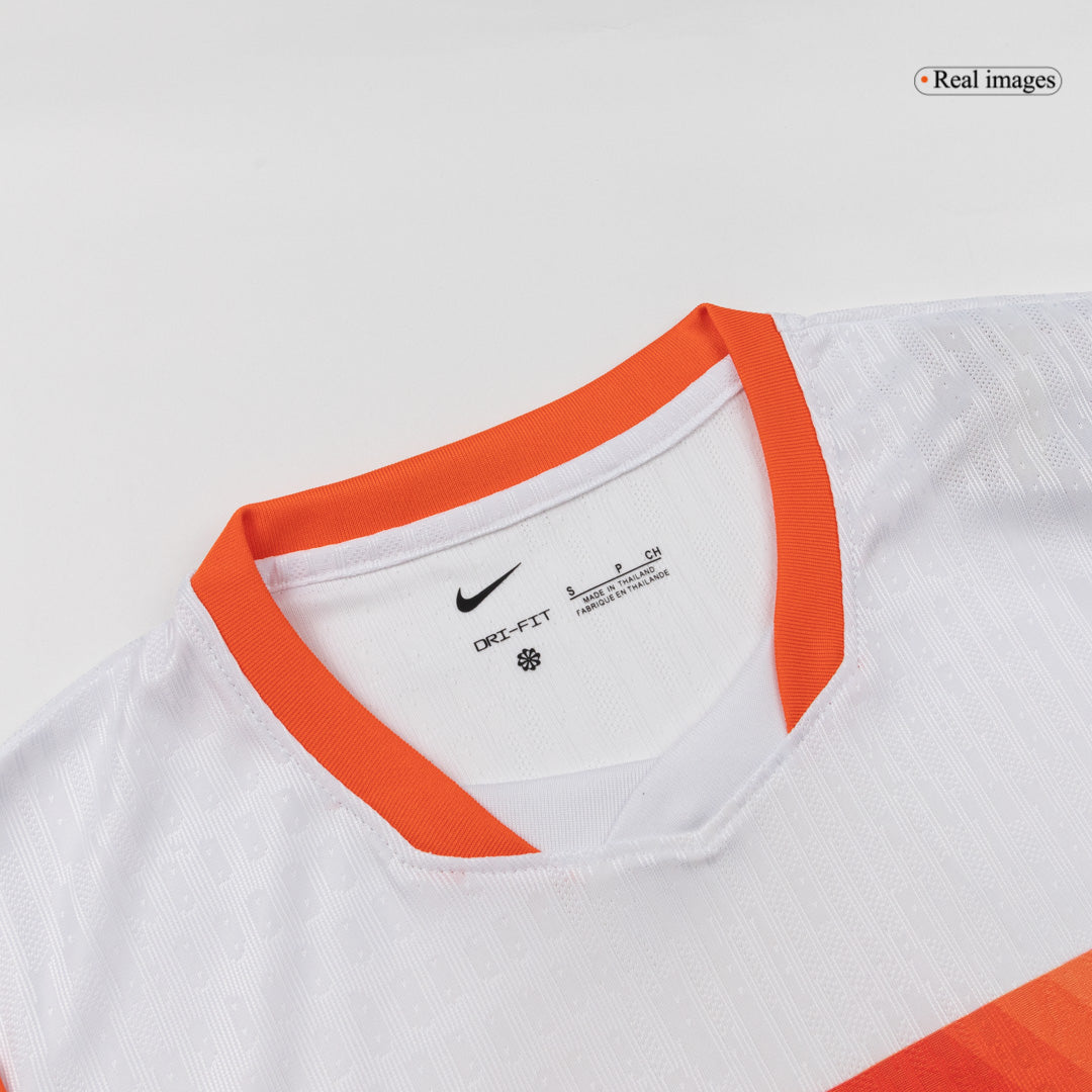 Netherlands World Cup 2026 Vieras Pelipaita (Player Version) Miesten VIRGIL #4 - kuva 6