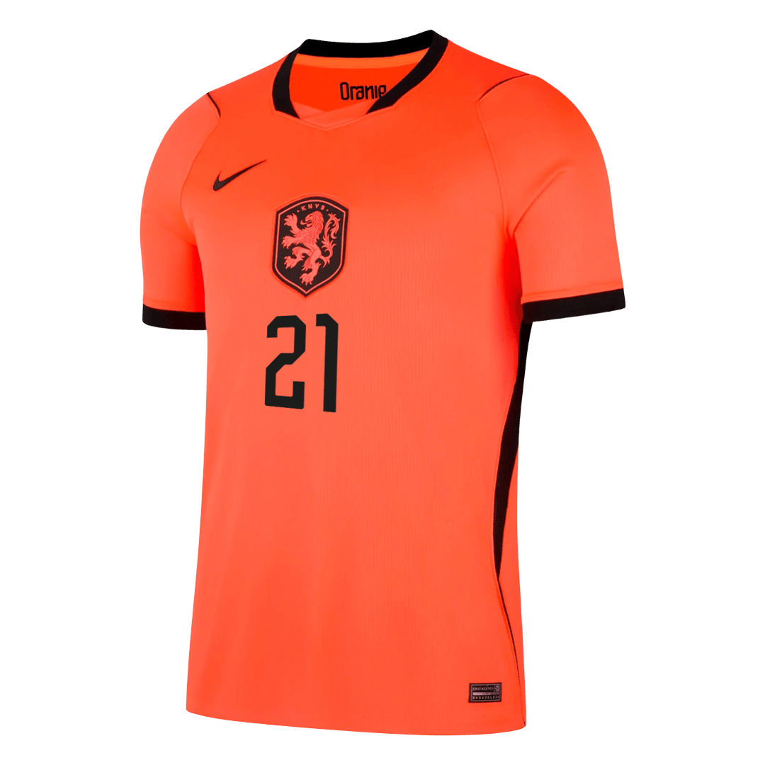 Netherlands World Cup 2026 Koti Pelipaita Miesten F.DE JONG #21 - kuva 8