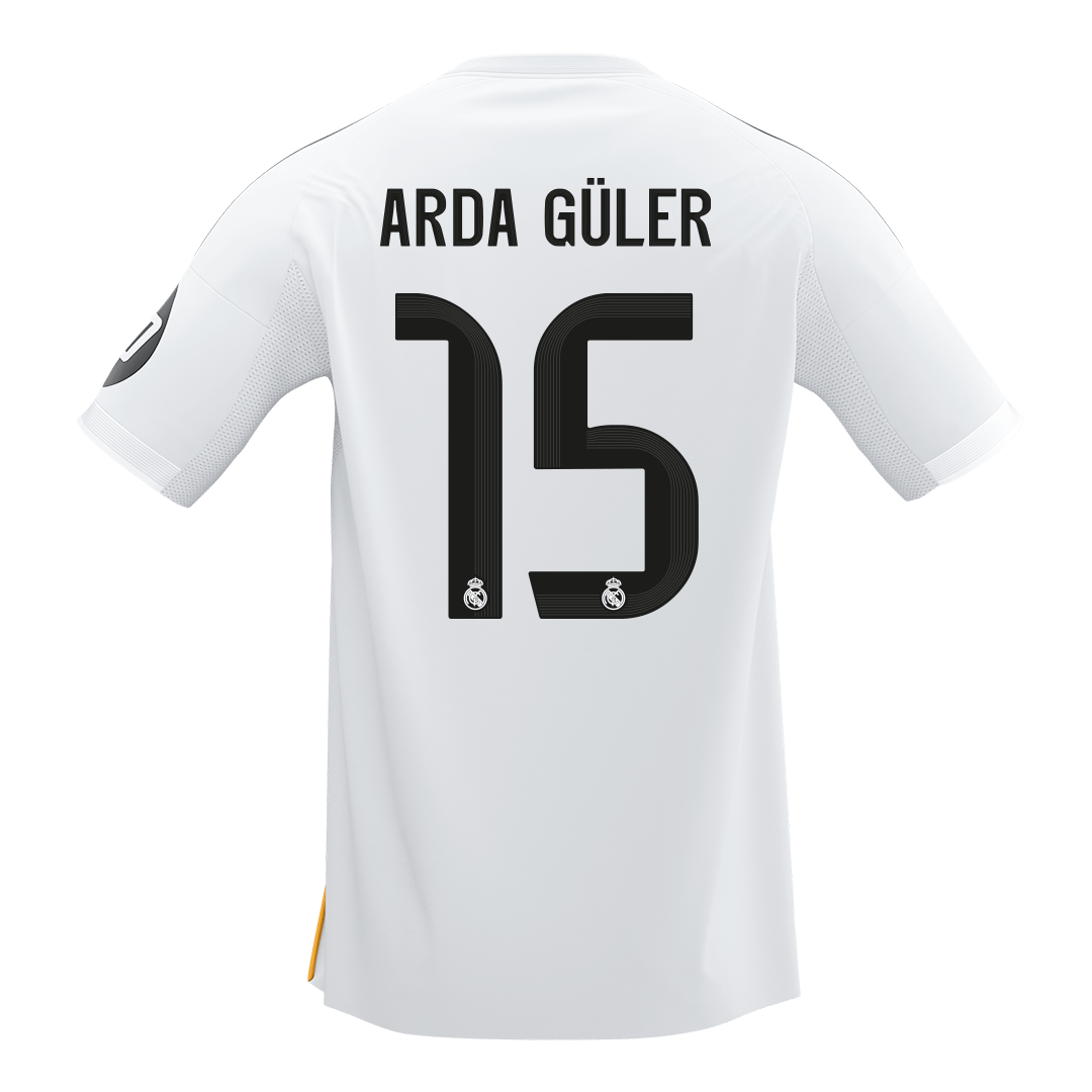 Real Madrid 2025/26 Koti Pelipaita Miesten ARDA GüLER #15 - kuva 9