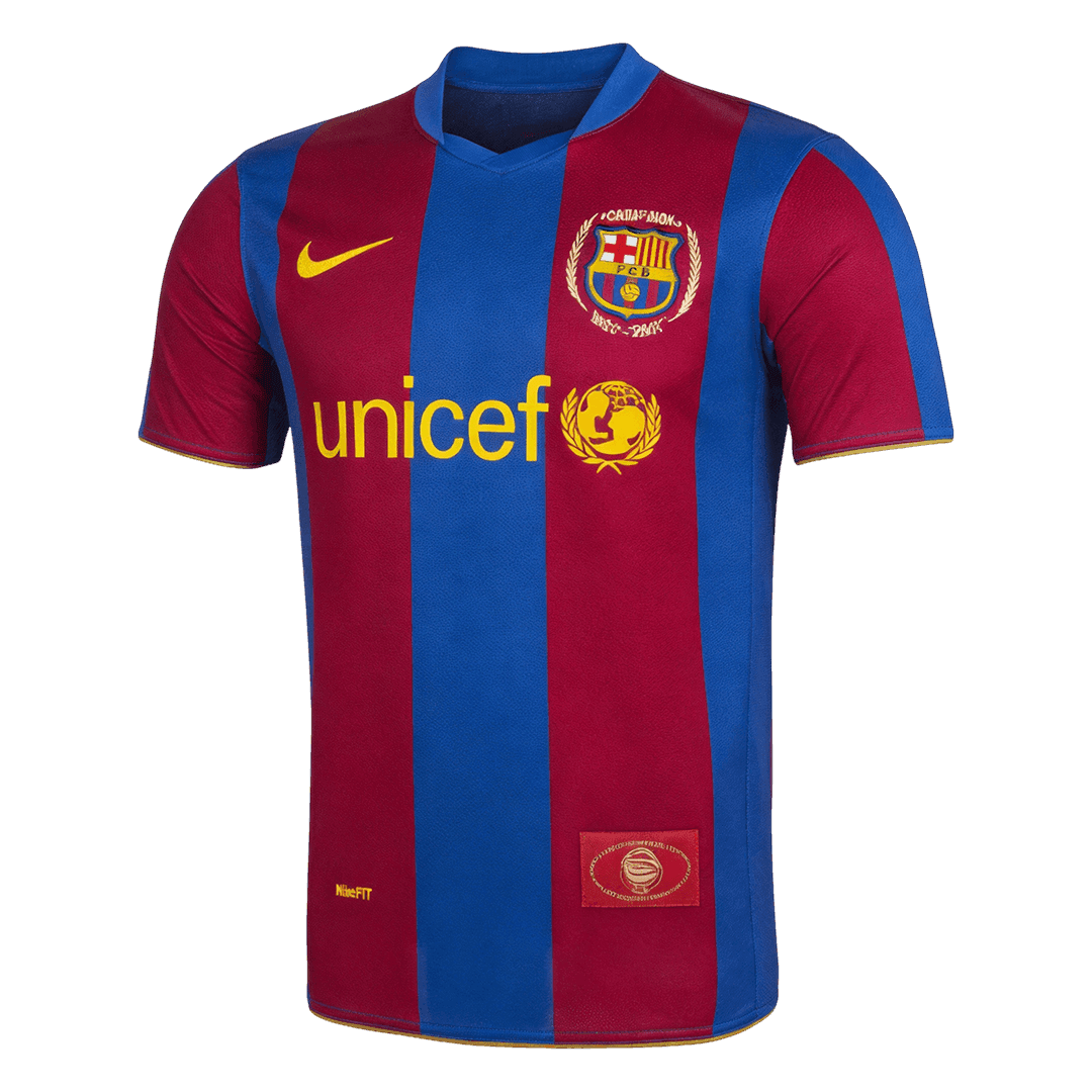 Barcelona 2007/08 Koti Retro -pelipaita Miesten