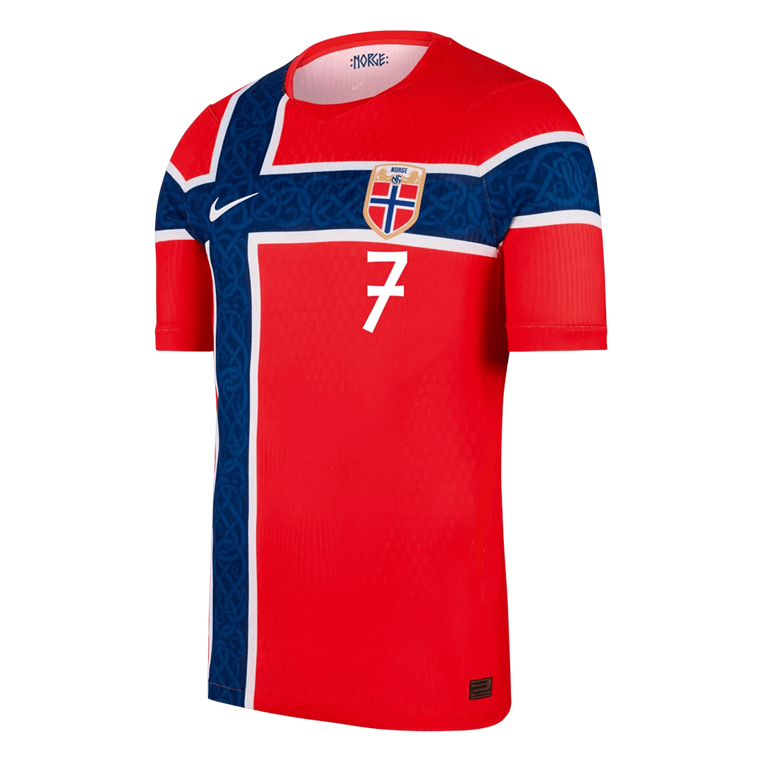 Norway World Cup 2026 Koti Pelipaita (Player Version) Miesten S?RLOTH #7 - kuva 2