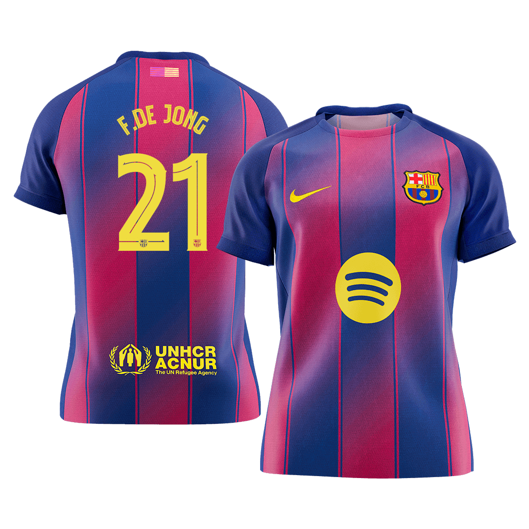 Barcelona 2025/26 UCL Koti Pelipaita Miesten F.DE JONG #21