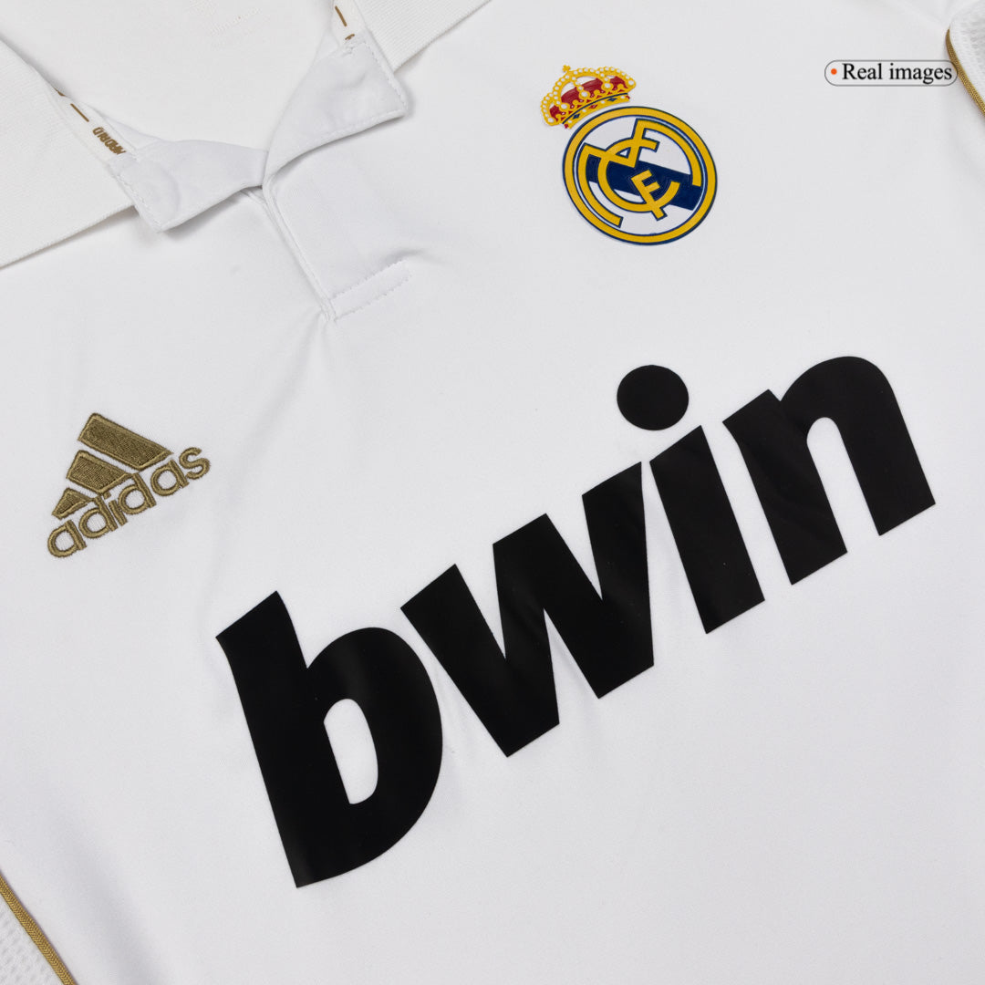 Real Madrid 2011/12 Koti Pitk?hihainen Retro -pelipaita Miesten - kuva 5
