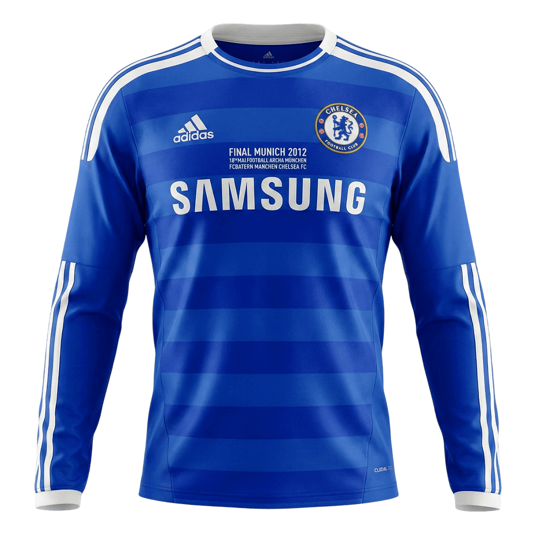 Chelsea 2011/12 Koti Pitk?hihainen Retro -pelipaita Miesten