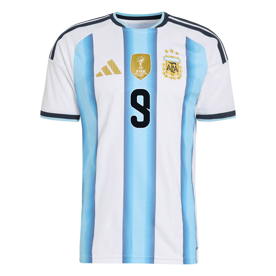 Argentina World Cup 2026 Koti Pelipaita (Player Version) Miesten J. ALVAREZ #9 - kuva 3