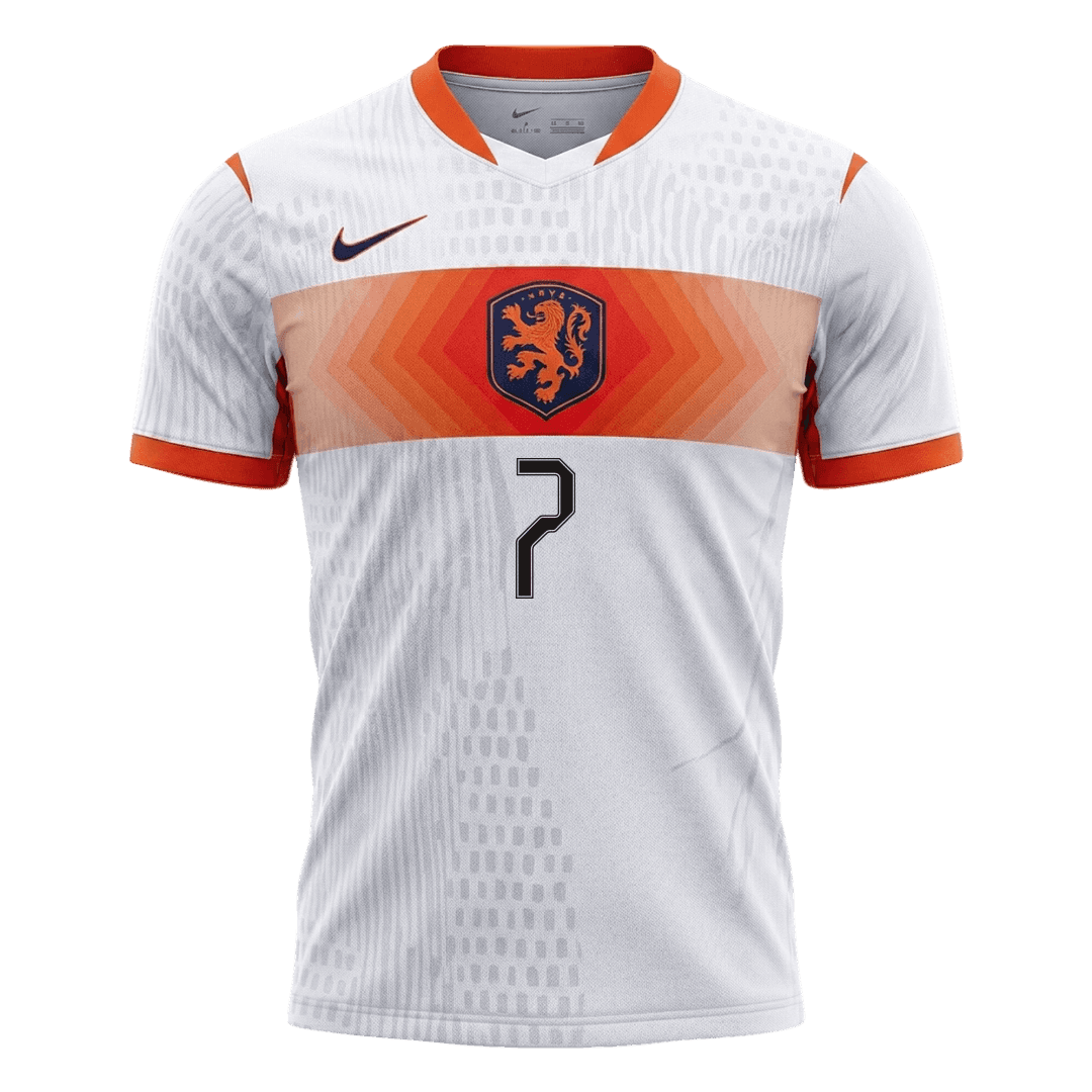 Netherlands World Cup 2026 Vieras Pelipaita (Player Version) Miesten XAVI #7 - kuva 7