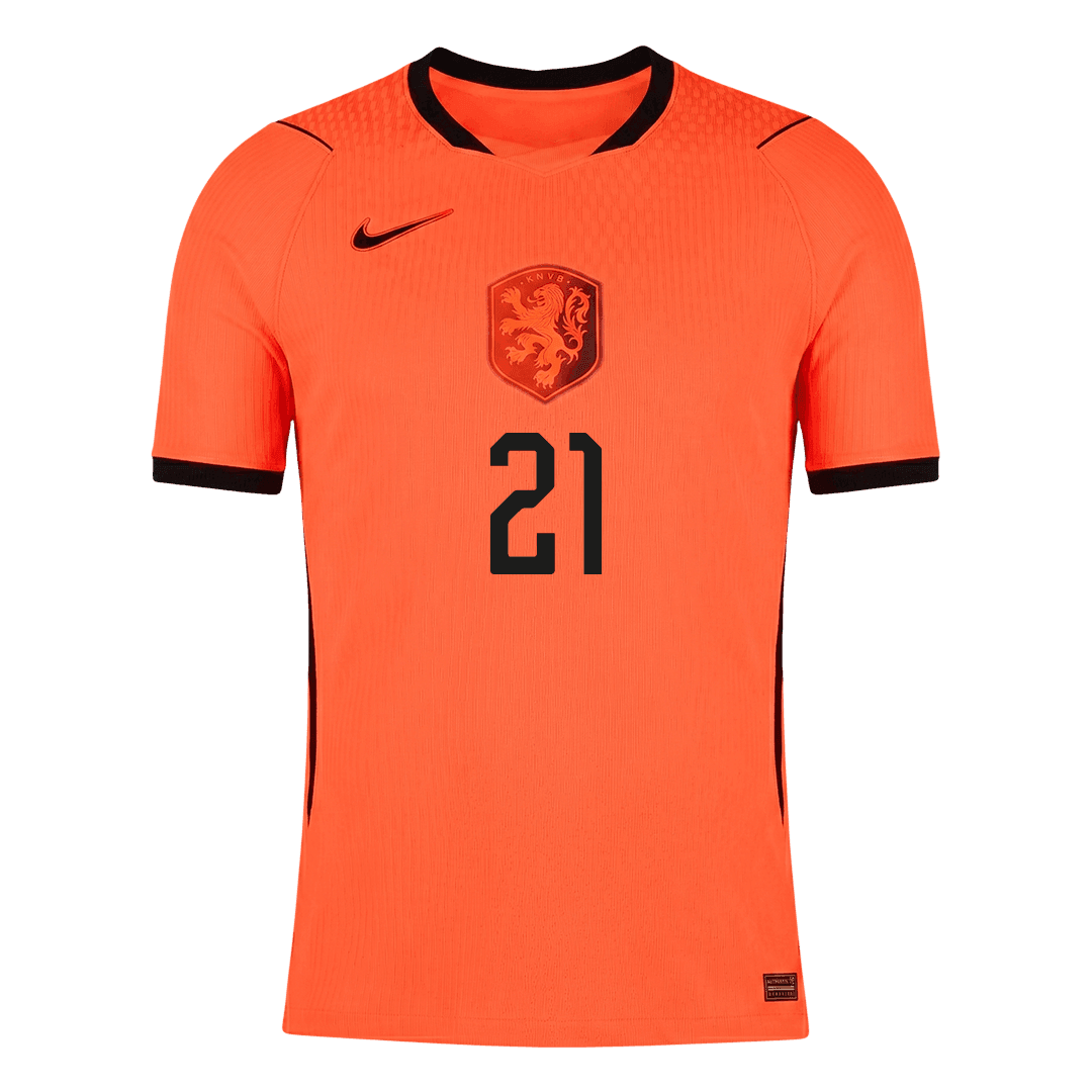 Netherlands World Cup 2026 Koti Pelipaita (Player Version) Miesten F.DE JONG #21 - kuva 9