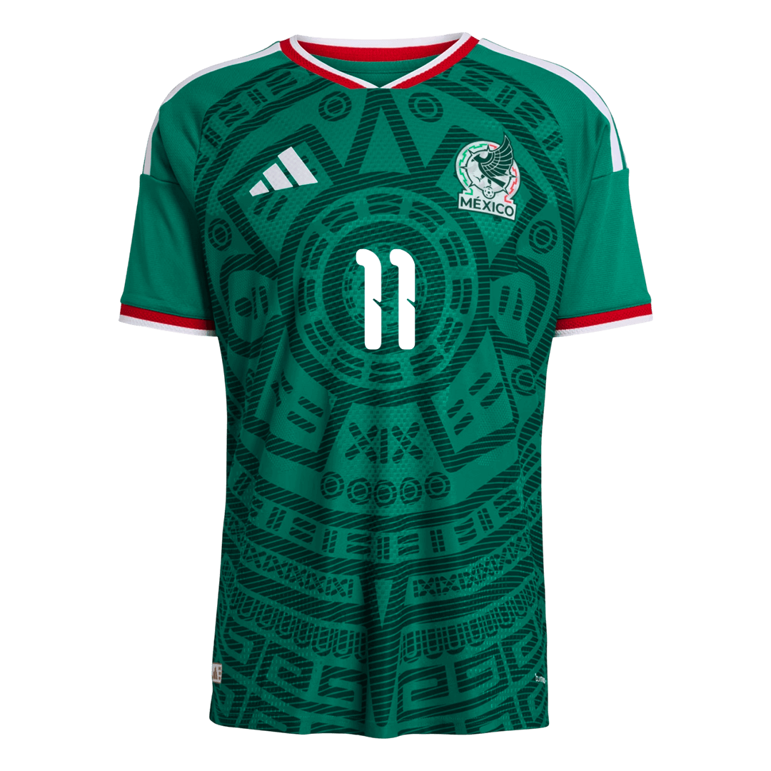 Mexico World Cup 2026 Koti Pelipaita (Player Version) Miesten S.GIMENEZ #11 - kuva 10