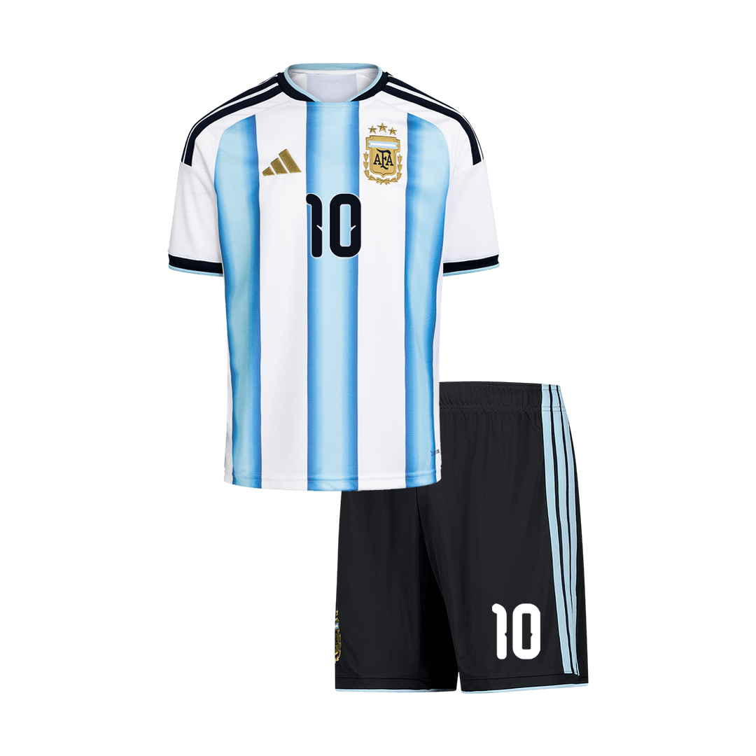 Argentina World Cup 2026 Koti Pelipaitasetti Lasten MESSI #10 [PREMIUM] - kuva 10