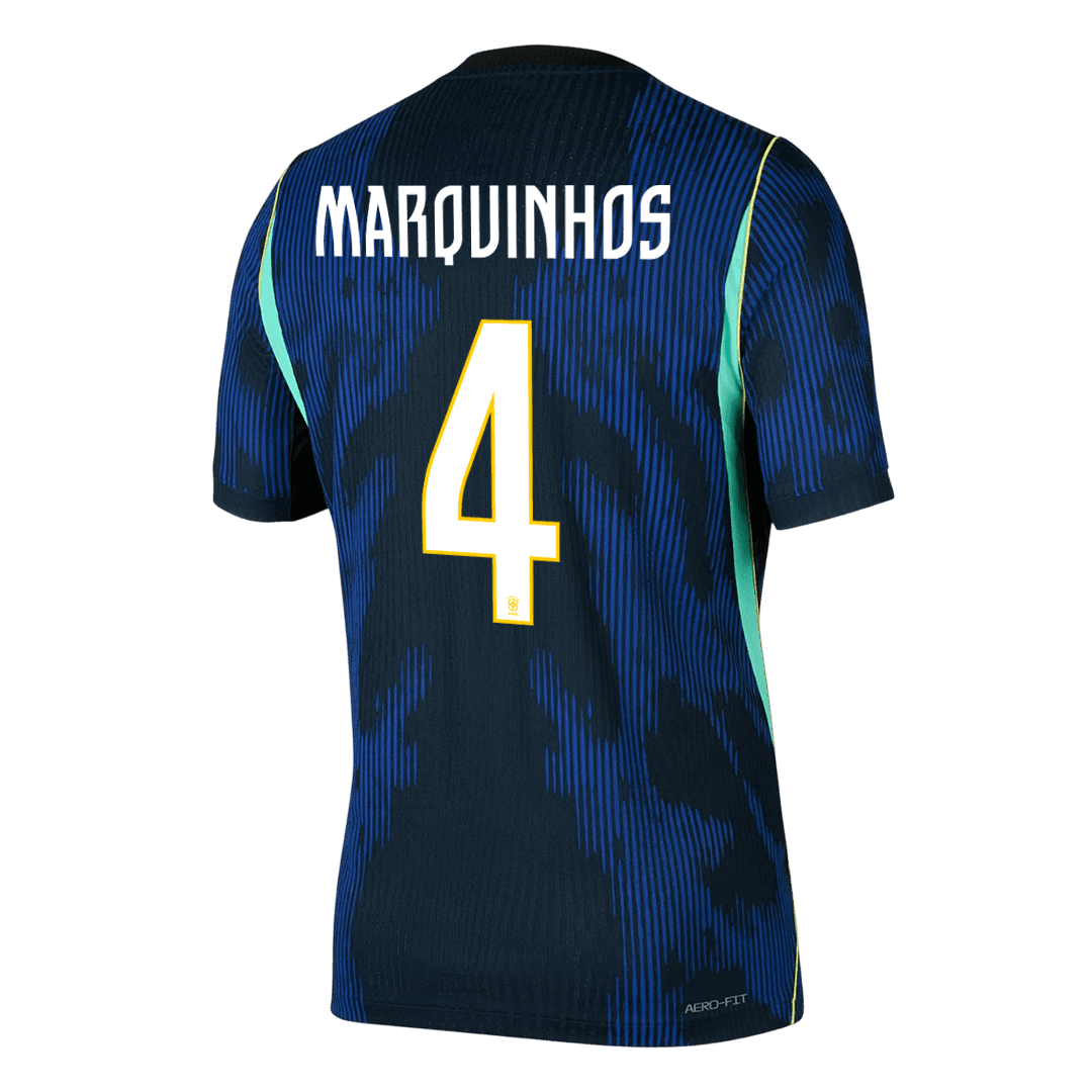 Brazil World Cup 2026 Vieras Pelipaita (Player Version) Miesten MARQUINHOS #4 - kuva 3