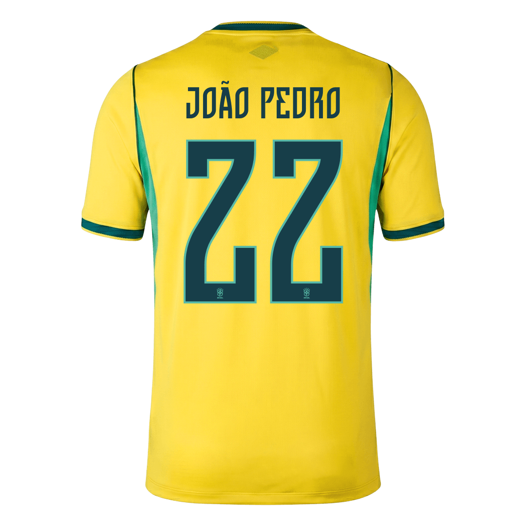 Brazil World Cup 2026 Koti Pelipaita Miesten JO?O PEDRO #22 - kuva 6