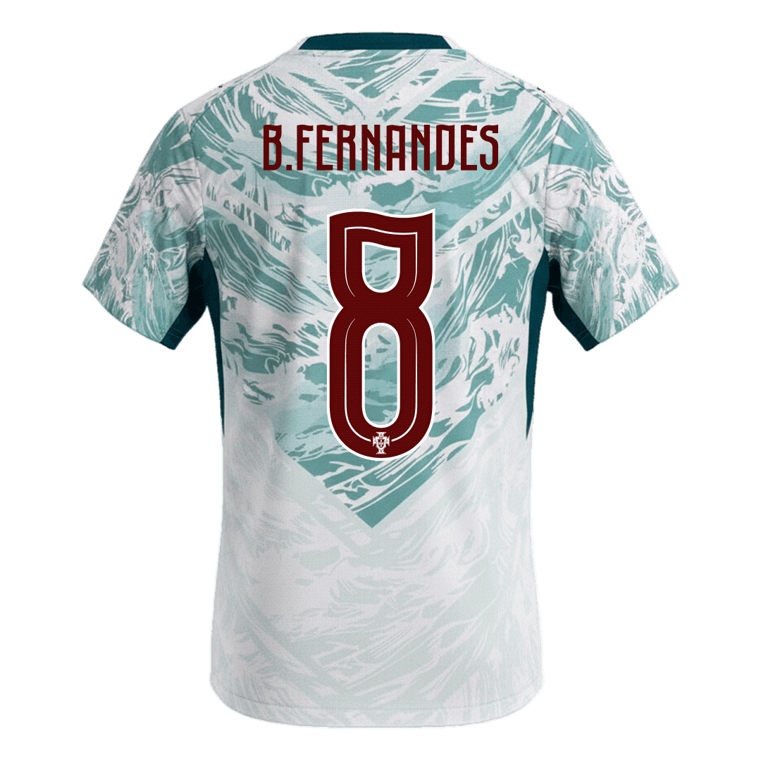 Portugal World Cup 2026 Vieras Pelipaita Miesten B.FERNANDES #8 - kuva 3