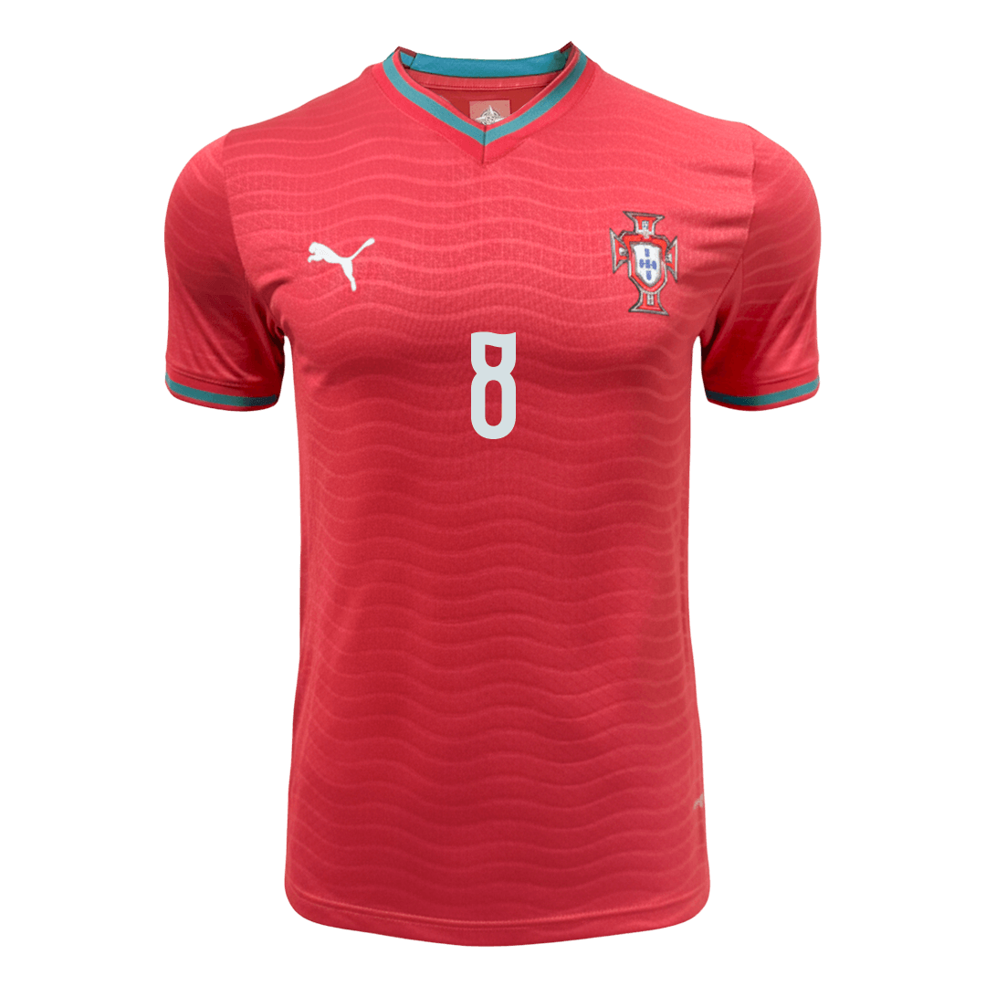 Portugal World Cup 2026 Koti Pelipaita (Player Version) Miesten B.FERNANDES #8 - kuva 9