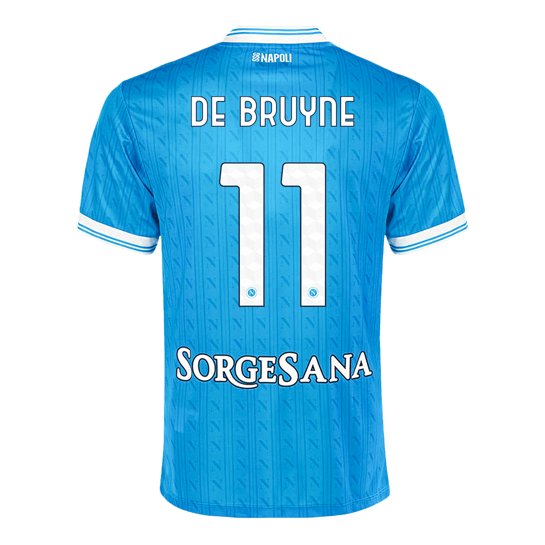 Napoli 2025/26 Koti Pelipaita Miesten DE BRUYNE #11 - kuva 8