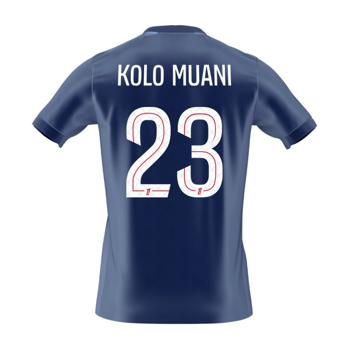 PSG 2025/26 Koti Pelipaita Miesten KOLO MUANI #23 [PREMIUM] - kuva 8