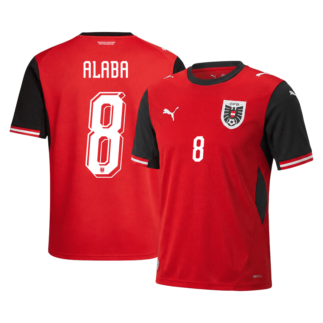 Austria World Cup 2026 Koti Pelipaita Miesten ALABA #8