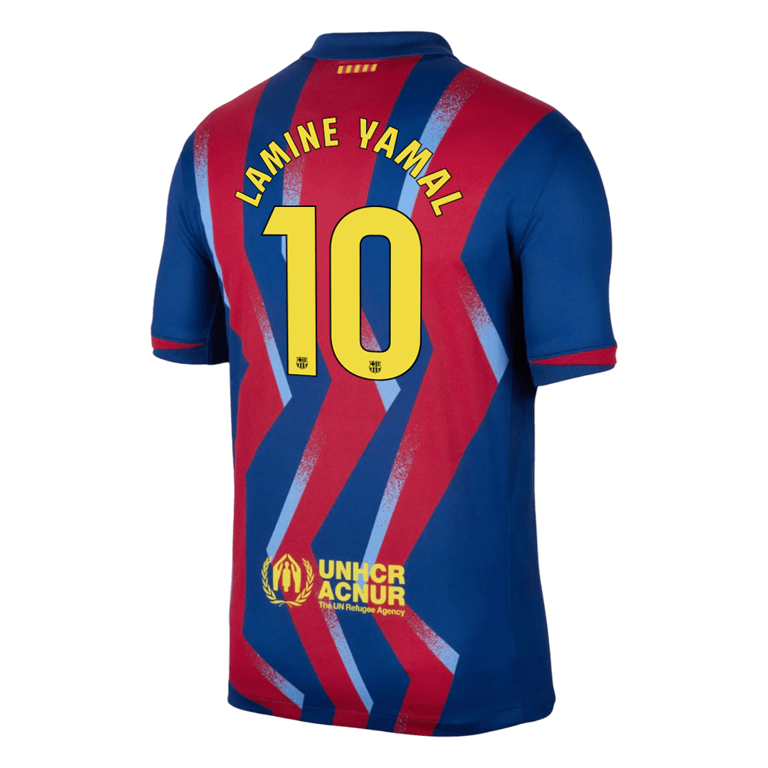 Barcelona 2025/26 Nelj?s Pelipaita Miesten LAMINE YAMAL #10 - kuva 2