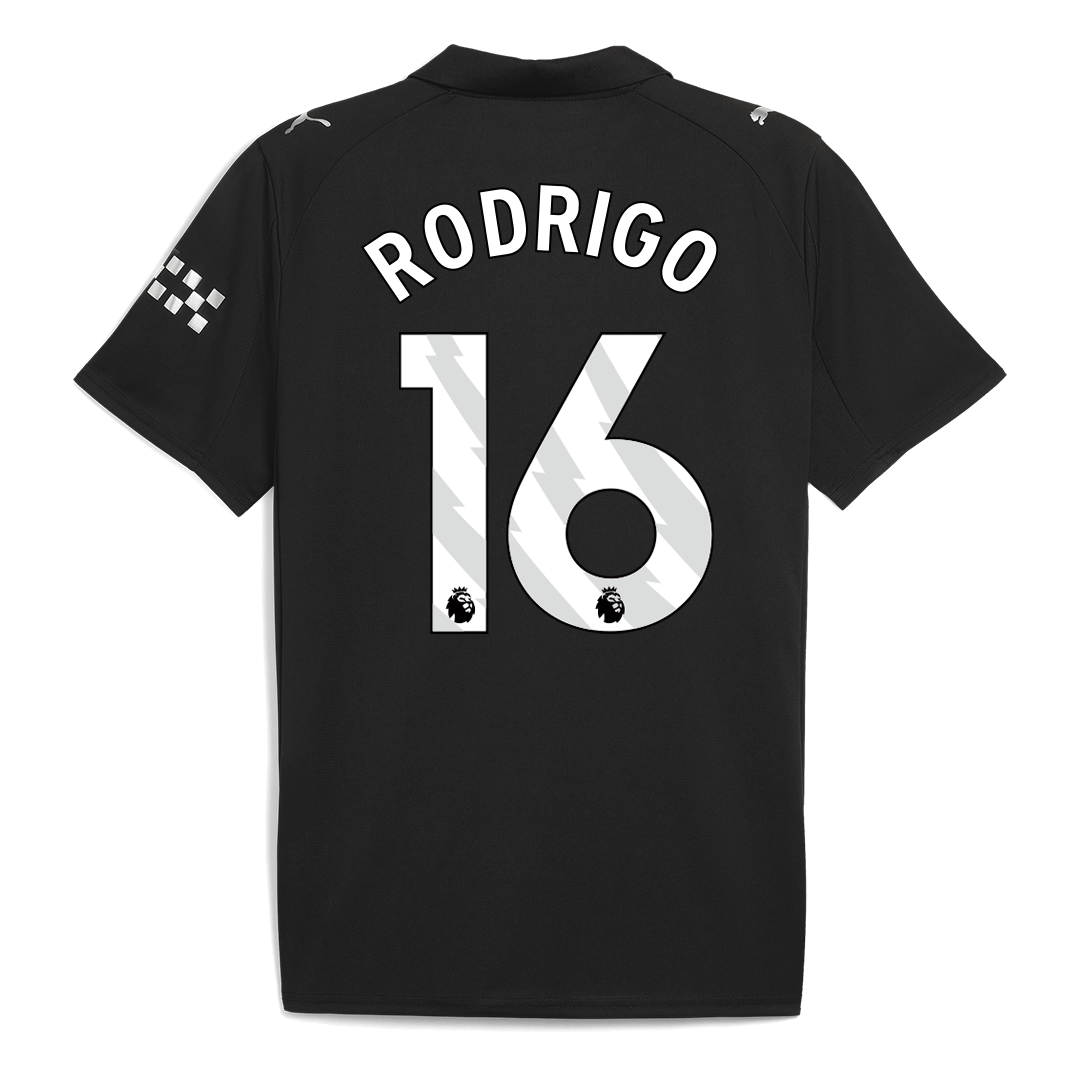 Manchester City 2025/26 Vieras Pelipaita Miesten RODRIGO #16 - kuva 8
