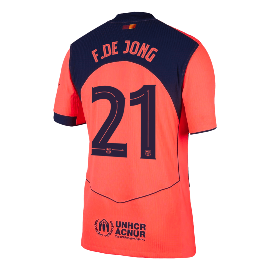 Barcelona 2025/26 UCL Kolmas Pelipaita (Player Version) Miesten F.DE JONG #21 - kuva 12