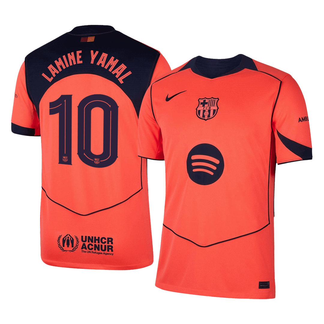 Barcelona 2025/26 UCL Kolmas Pelipaita Miesten LAMINE YAMAL #10