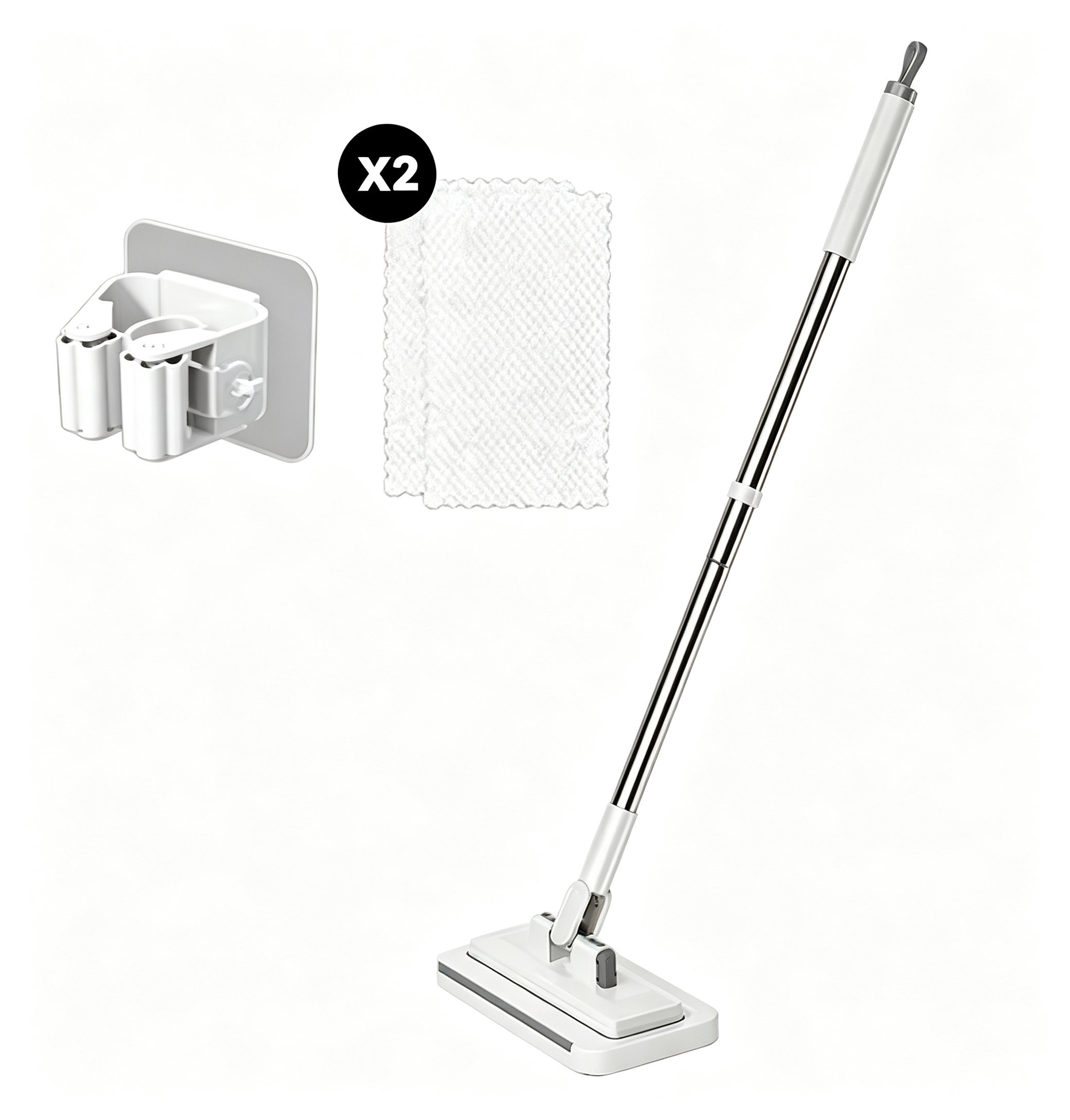 360° Rotatable Flat Floor Mop Press Mop for Home Cleaning