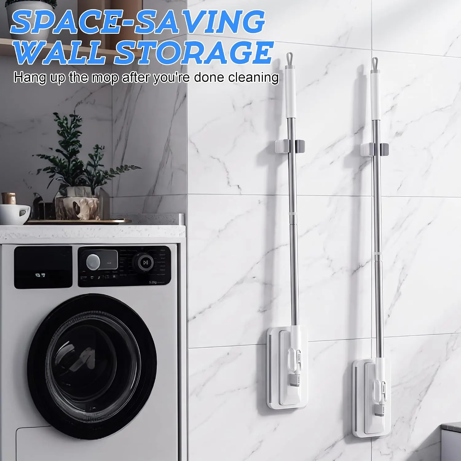 360° Rotatable Flat Floor Mop Press Mop for Home Cleaning