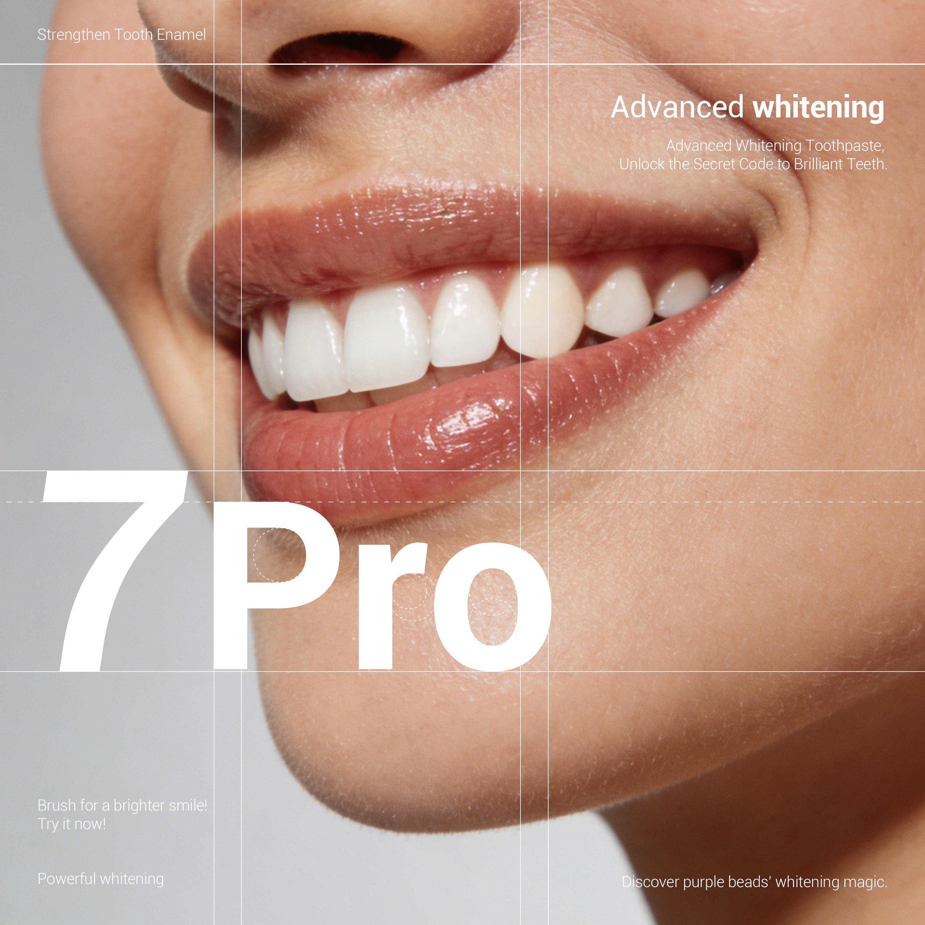  Purple Whitening Toothpaste - Deep whitening, strong cleaning, confident smile, shining every day