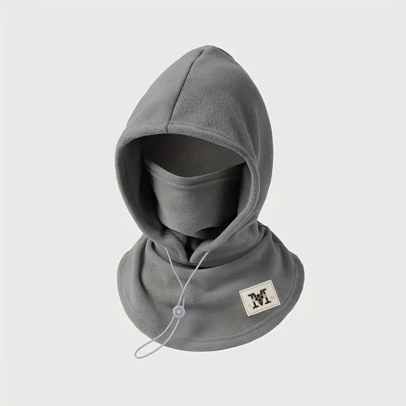 One-piece flannel warm mask hat for cycling - view 2