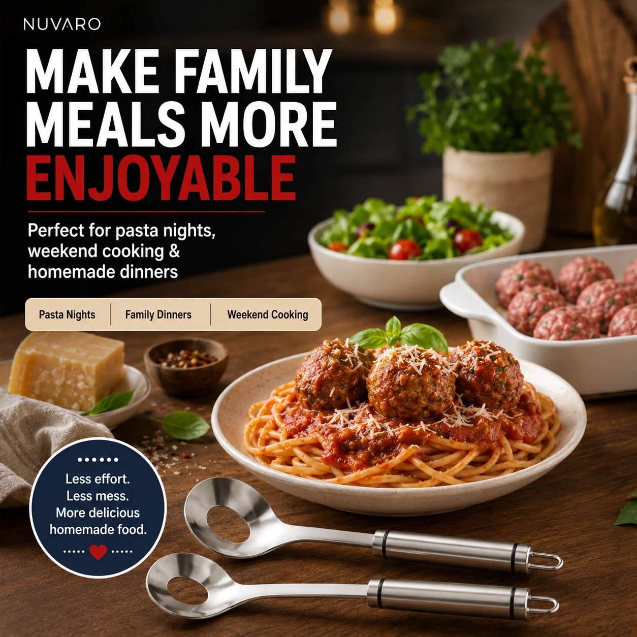 🥄304 stainless steel meatball spoon – Make Perfect Meatballs Without Messy Hands
