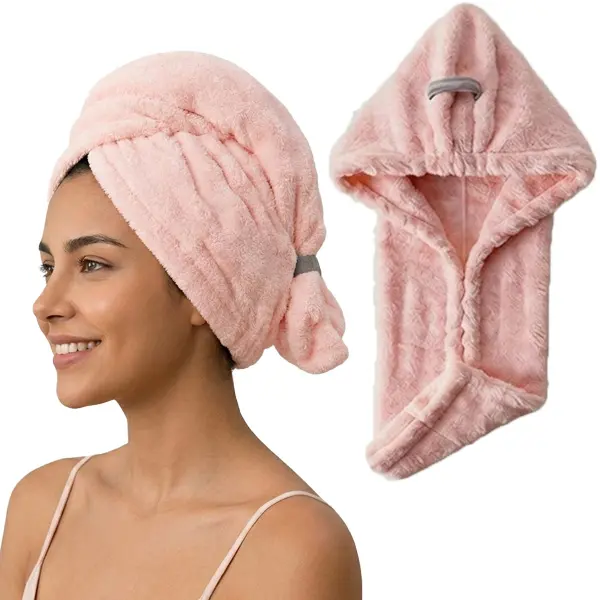 Quick-Dry Microfiber Hair Towel Wrap Ultra-Soft and Extra-Large for Long & Thick Hair