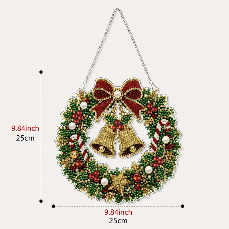 Bell Christmas diamond painting pendant