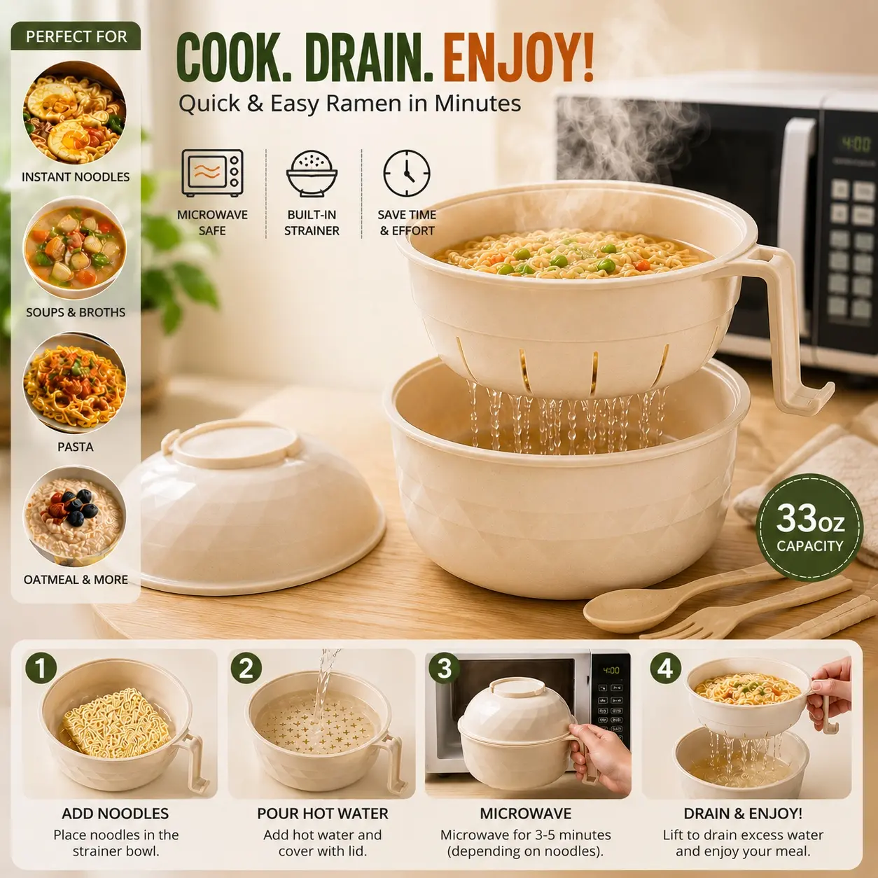 Microwave Ramen Bowl🥣