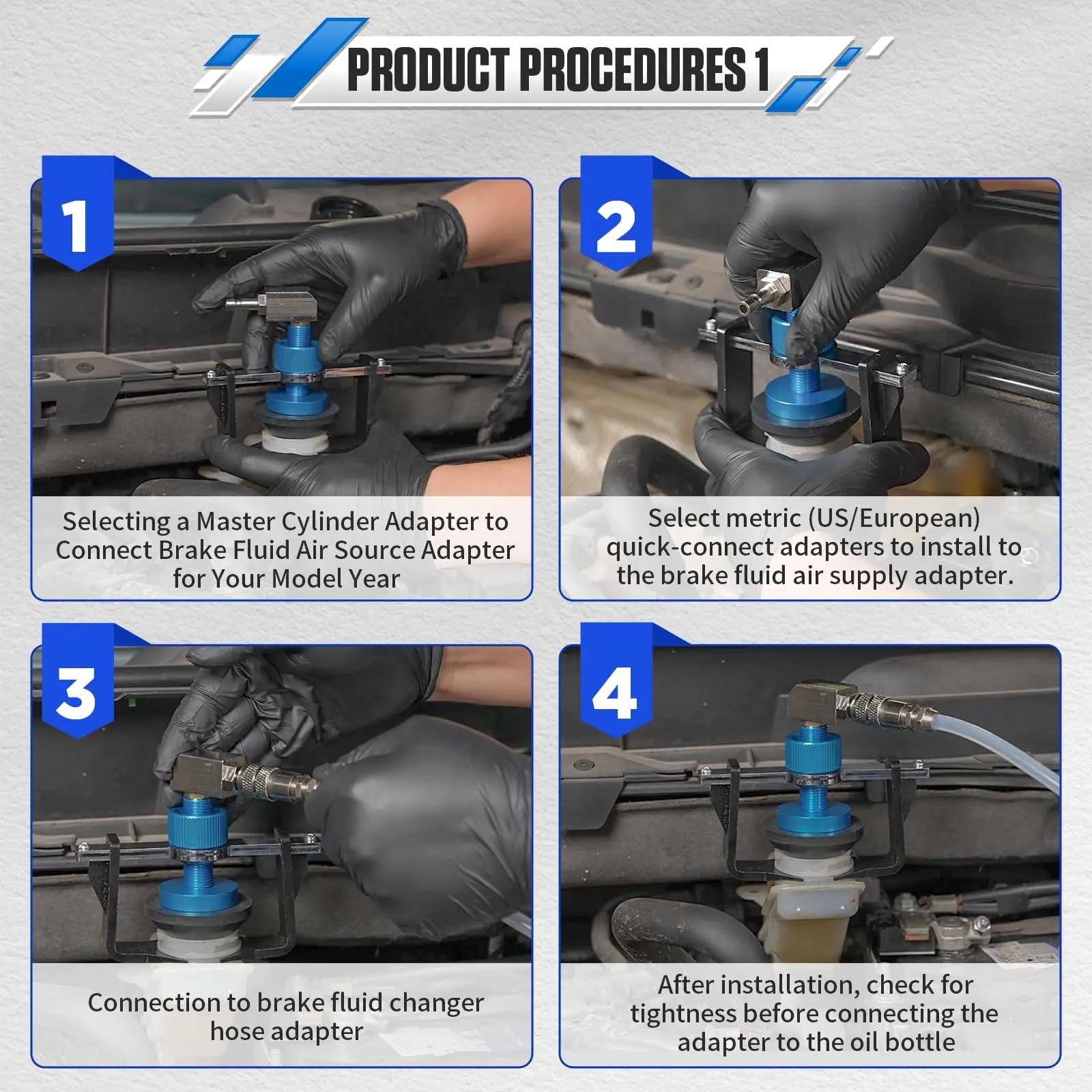 Universal Brake Bleeder Adapter for Multiple Car Brands