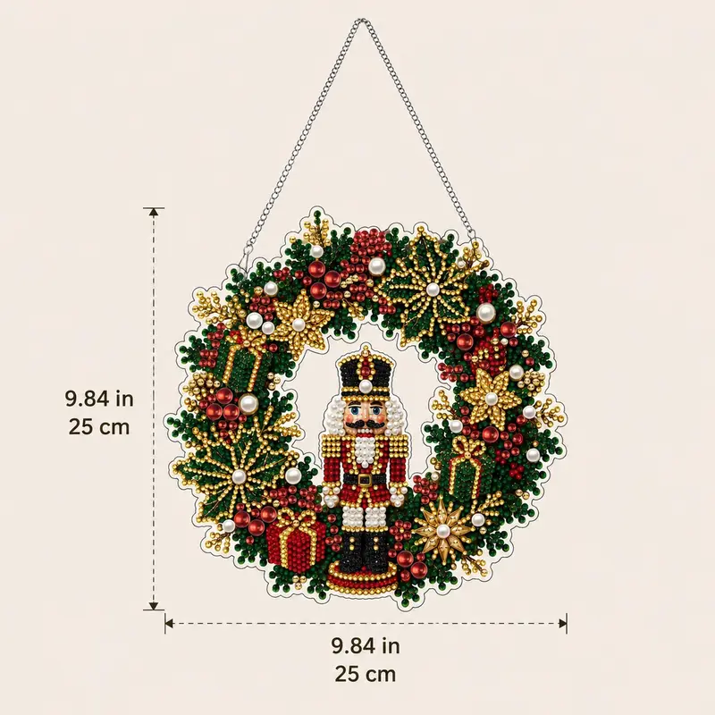 Nutcracker Christmas diamond painting pendant