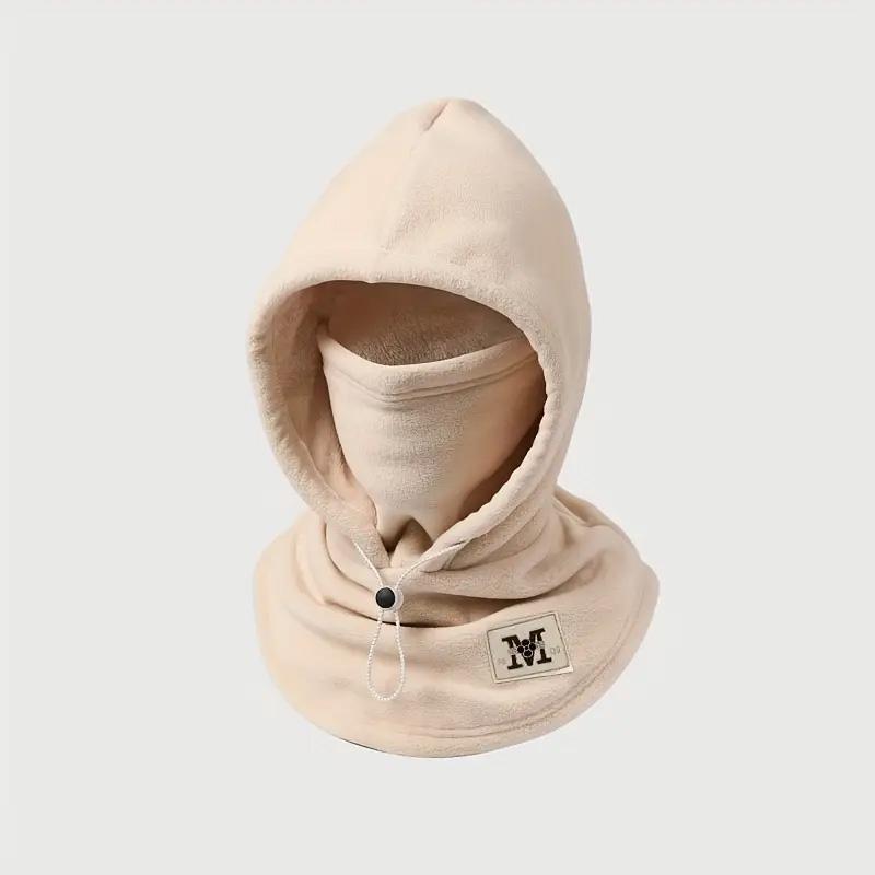 One-piece flannel warm mask hat for cycling - view 4
