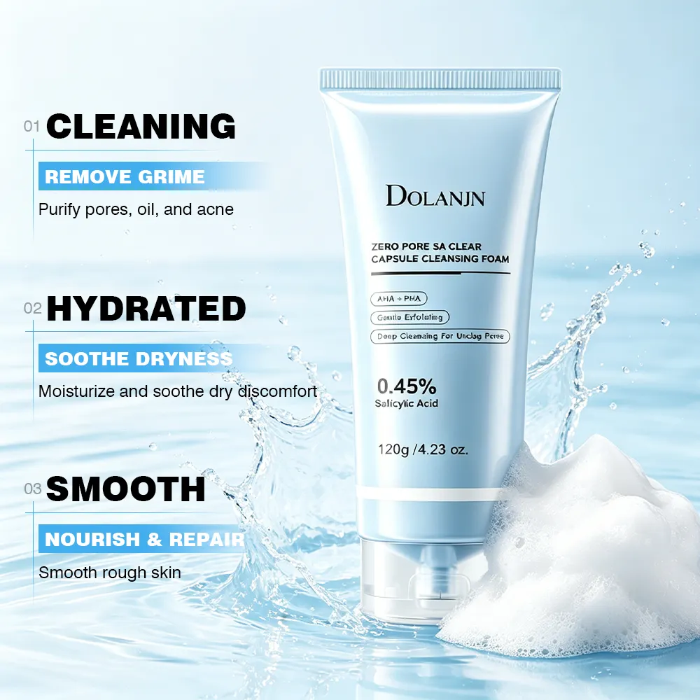 AQ-1 DOLANJN Transparent Blue Capsule Facial Cleanser 120g