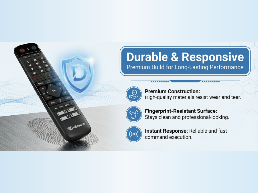 VSeeBox V6 max Remote Control Replacement Android TV Box Smart Bluetooth Voice Command Backlit-VSEEBOX