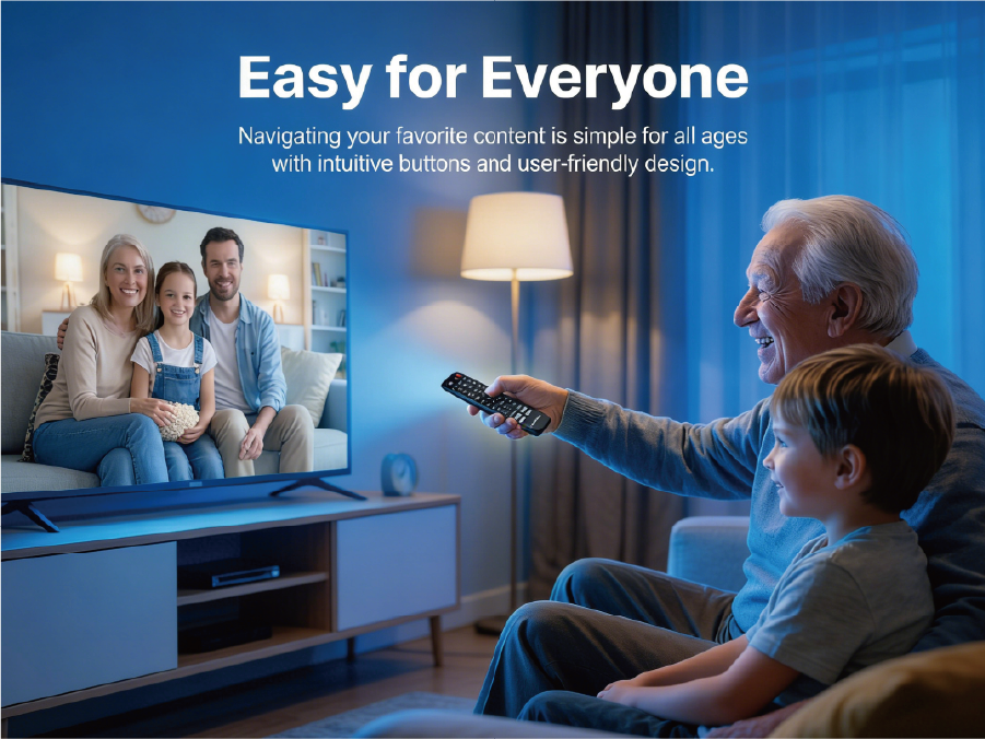 VSeeBox V6 max Remote Control Replacement Android TV Box Smart Bluetooth Voice Command Backlit-VSEEBOX