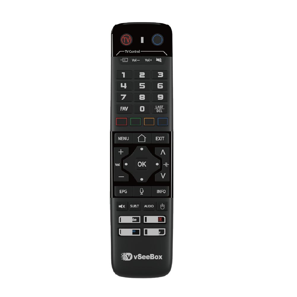 VSeeBox V6 max Remote Control Replacement Android TV Box Smart Bluetooth Voice Command Backlit-VSEEBOX