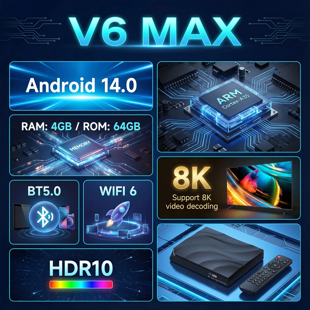 VSeeBox V6 Max Android TV Box-VSEEBOX