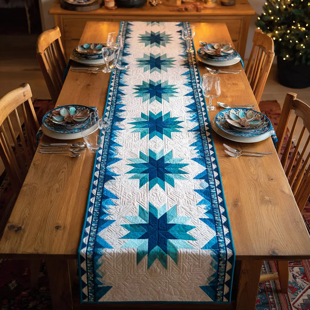 Arctic Star Quilted Table Runner