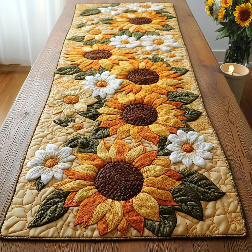 Autumn Beauty Quilted Table Runner