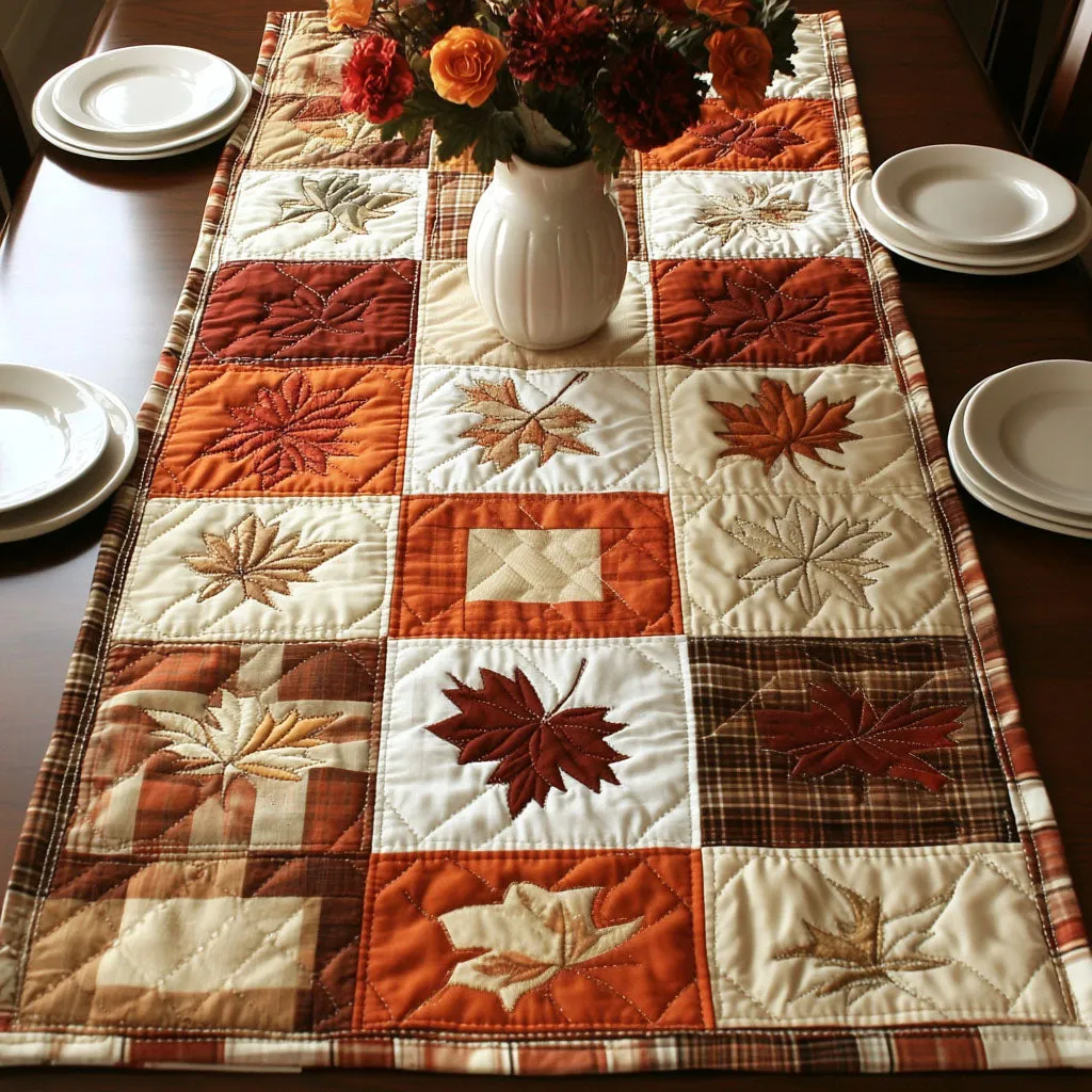 Autumn Breeze Quilted Table Runner