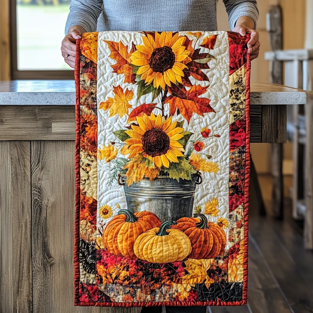 Autumn Splendor Quilted Table Runner