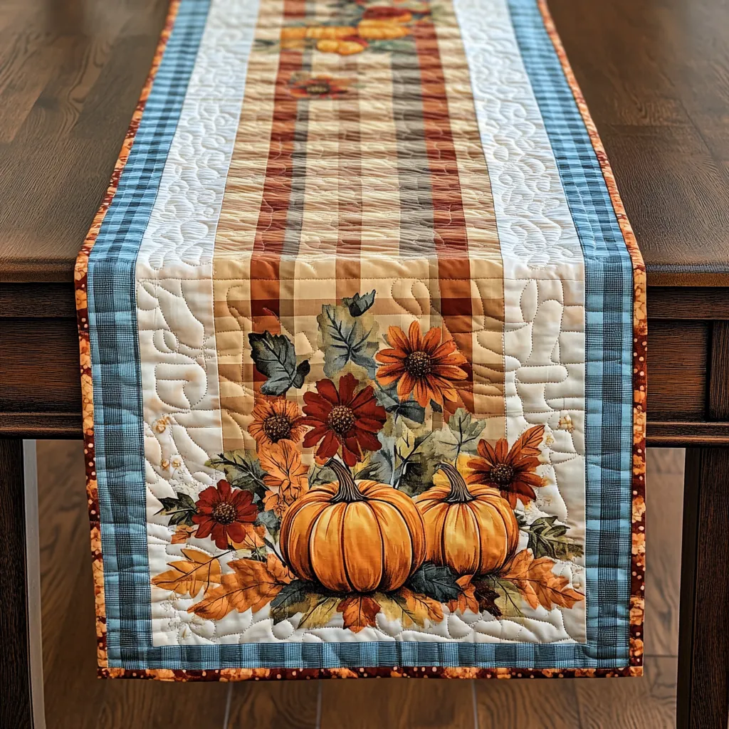 Autumn Whispers Quilted Table Runner