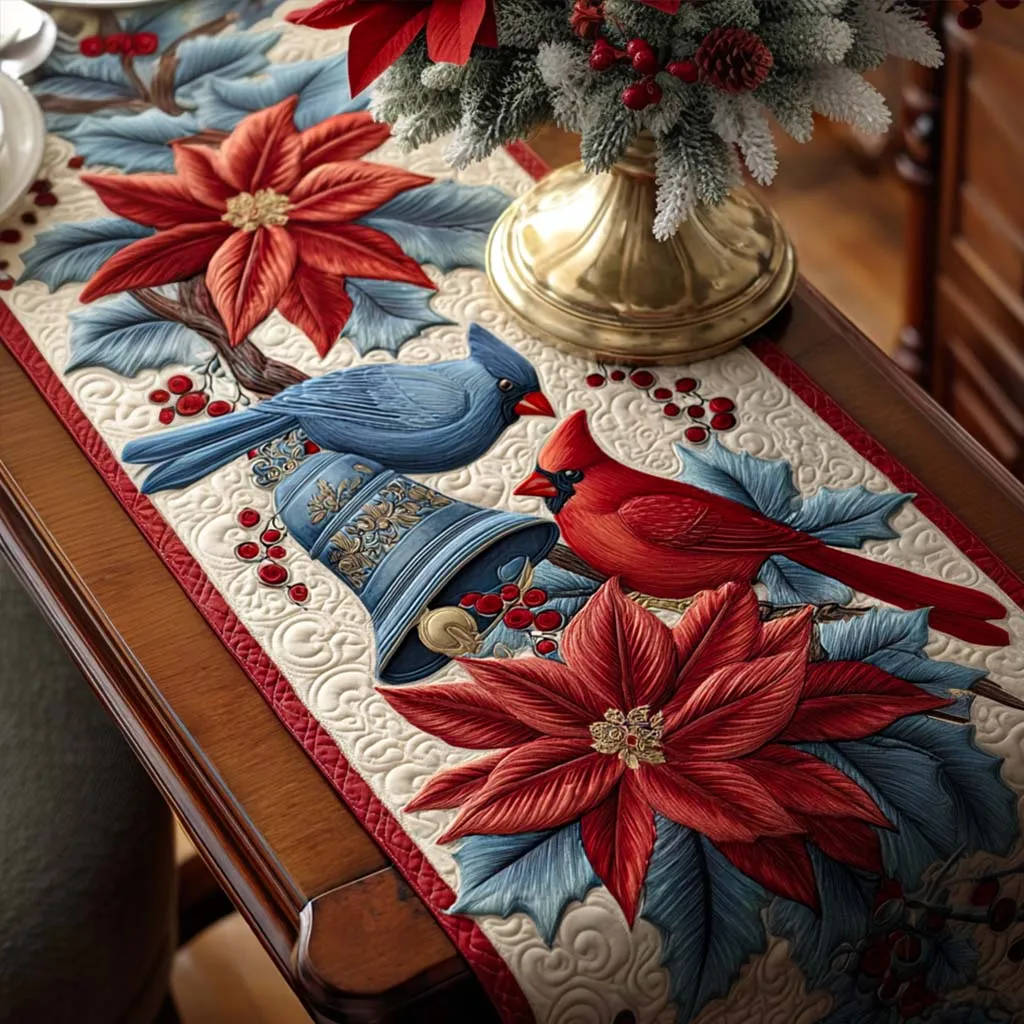 Bell Harmony Quilted Table Runner