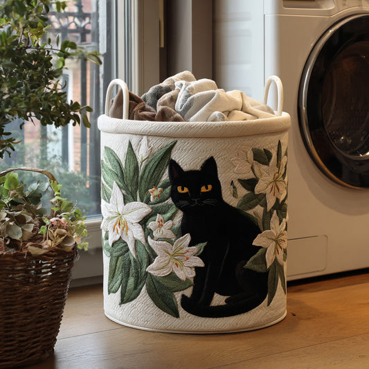 Lily Watch Quilted Laundry Basket