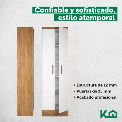 Kingshouse | Ropero De 6 Puertas con 2 Cajones – Color Café – Barra para Colgar – Estructura MDP – Mueble Organizador De Ropa – Armario para Casa, Recámara y Hogar