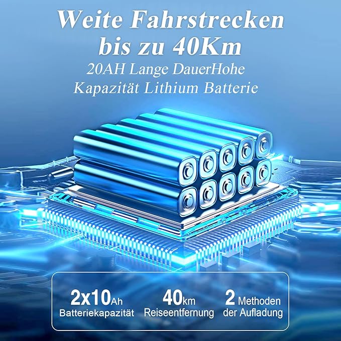 WEYRAL 40km Sillas de Ruedas ElÃ©ctrica Para Adultos, ligera, alcance de 40 km, Silla de Ruedas ElÃ©ctrica plegable, silla de ruedas elÃ©ctrica para todo terreno, capacidad de carga de 150 kg