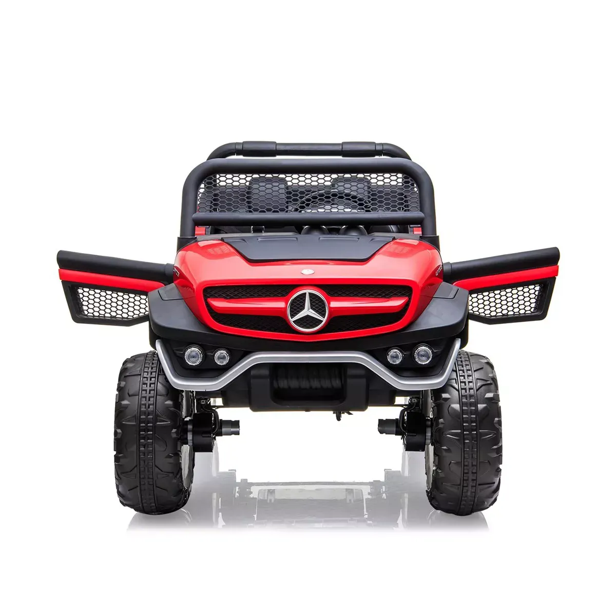 Camión de paseo de 24V para niños, coche eléctrico de 2 plazas con licencia Mercedes Benz para niños pequeños, juguete para montar con Control remoto